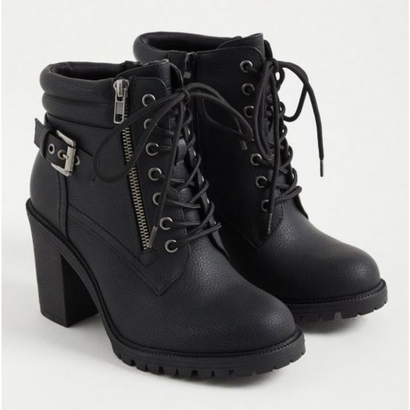 torrid Shoes - ✨ Gently Used ✨ Faux Leather Lace-Up Hiker
